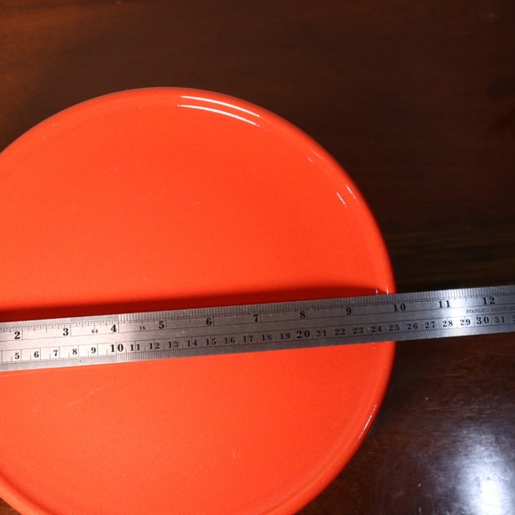 Vintage Waechtersbach Red West Germany Dinner Plates - Set of 4 / 10" Across - Picture 4 of 5